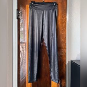 Nasty Gal Black Shiny Leggings